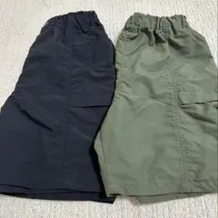 【美品】ユニクロ130サイズ ハーフパンツ 2色セット　水陸両用
