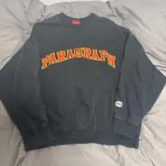Paragraph スウェット ブラック　p08