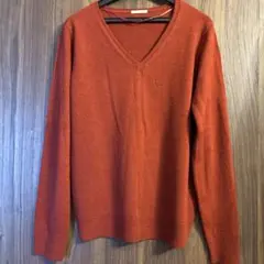 GU Vネック 長袖ニットセーター