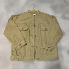 【green label relaxing 】ノーカラー デニムジャケット38