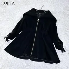 ROJITA ロジータ 袖リボンドロスト2wayコート F 黒 アウター フードのサムネイル