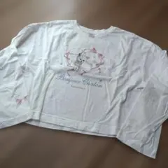 メゾピアノ　長袖Tシャツ　ネコ柄