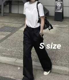 ok.soon×dickies wide chino pants (black) - メルカリ