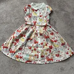 Shirley Templeハートプリント 半袖ワンピース