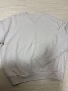 ライトベージュ Vネック スウェット