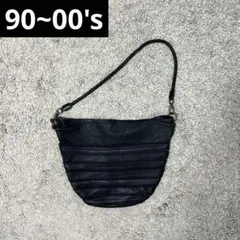 90~00s archive city leather 2way bag y2k