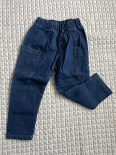 カーゴパンツ 100cm 濃いデニム
