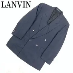 LA7114 ランバン ウール100% ブレザージャケット グレー 48-45