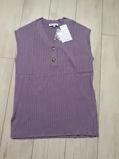 GLOBAL WORK ノースリーブ　purpleのサムネイル