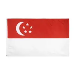 シンガポール国旗フラッグ flag150cm x 90cm新品