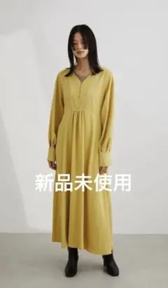 フラワージャガードパイピングワンピース