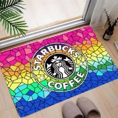 ★大人気★スタバ・マット★ステンドグラス★【40センチ×60センチ】