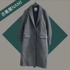 【ビューティアンドユース】 グレー ロングコート シンプル おしゃれ かわいい