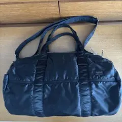 PORTER タンカー　ブラック ドラムバッグ