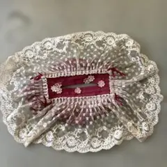 レースとサテンのティッシュボックスカバー