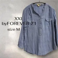 XXI (FOREVER 21) スキッパーシャツ Mサイズ コットン100%