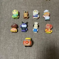 当時品　アンパンマン　ソフビ　指人形