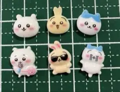ちいかわ　ハチワレ　うさぎ ネイルパーツ 6個セット