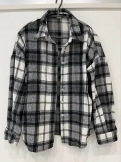 【SHEIN DAZY】チェック柄 ネルシャツ 厚手 秋冬 S