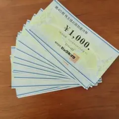 ビックカメラ 株主優待券 12枚セット