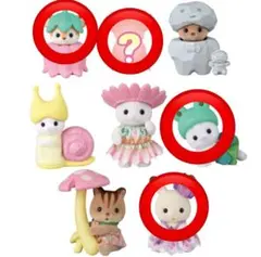 シルバニアファミリー/赤ちゃん妖精の森のなかまたちシリーズ(4体セット)