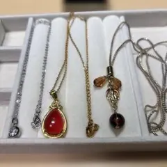 A*☆様 遺品整理ネックレス3本 k18 18金 3mm玉 シャンデリア カットボール ネックレス 50センチ / k18