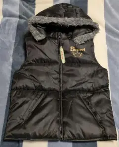 リロ＆スティッチ フード付きダウンベスト 黒　非売品　スティッチ　未使用品