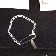 シルバー チェーンブレスレット 保管袋付き