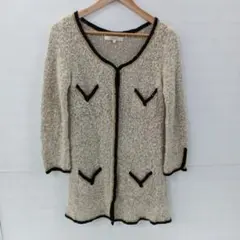 値下◎3.16◎S497◎チェスティ◎ノーカラーコート◎F