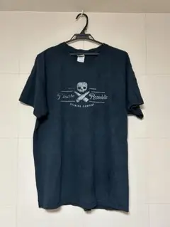 GILDAN ブラック Tシャツ Lサイズ スカルデザイン