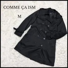 美品【COMME CA ISM】コムサイズム ダブルブレストトレンチコート M