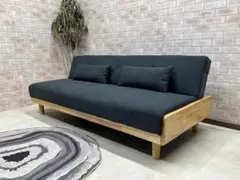 ソファーベッド　ソファ　コーデュロイ　ダークグレー　北欧風　新品