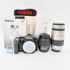 【美品】PENTAX K-x ダブルレンズキット ブラック (0705)のサムネイル