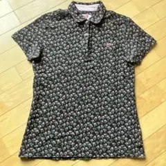 マスターバニーエディション　レディース　ゴルフ　半袖　ポロシャツ　花柄　L