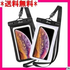 ２ 防水ケース スマホ用 Olliwon IPX8認定 指 トラップ付 1117