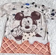 東京ディズニーリゾート　ミッキーマウス　クッキー＆クリーム　Tシャツ　L
