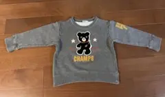 DOUBLE.B クマ刺繍 トレーナー 100