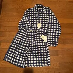 ユニクロ×マルニ　今季完売　青チェック　ジャケットLパンツM セットアップ　新品