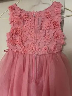 子供ドレスピンク 花柄レース フォーマルドレス