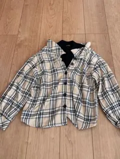 チェック柄長袖シャツ 130サイズ