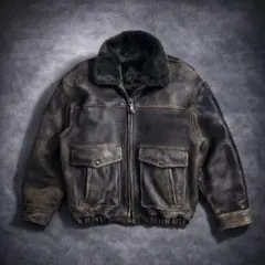 90s vintage leather jacket g1 a2 ラム革