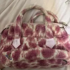 ピンクタイダイ柄ハンドバッグ