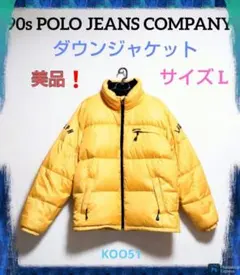 希少 POLO JEANS ポロジーンズ ダウンジャケット ラルフローレン 刺繍