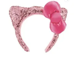 USJ キティー　スパンコール カチューシャ　ピンク