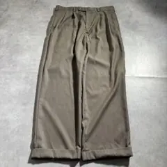古着 90s〜 ペリーエリス 極太 ワイド スラックス 2タック パンツ w34のサムネイル