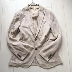極美品✨️近年モデル タリアトーレ アンコン ジャケット 茶 リネン混