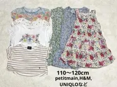 110〜120 女の子 まとめ売り ワンピース トップスTシャツ セット
