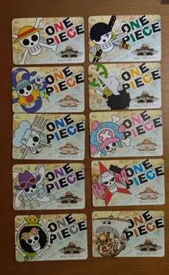 ワンピース 麦わらストア ポイントカード 麦わらの一味 コンプリートセット
