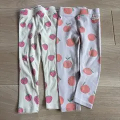 ZARA2babyいちごとオレンジ レギンス2点セット 3y 98cm