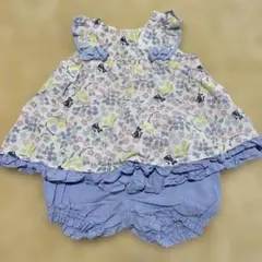 No.301 ANNA SUI mini ベビー花柄セットアップ サイズ70